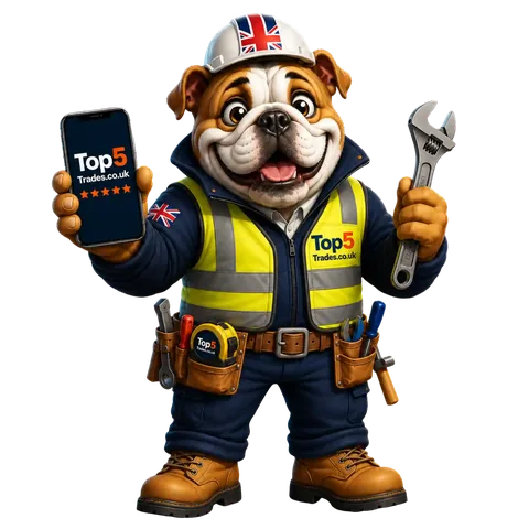 Top5Trades bulldog mascot
